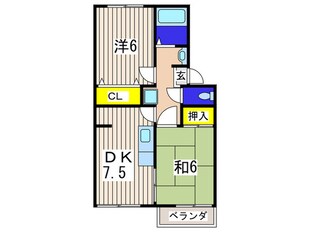 コ－ポ原の物件間取画像